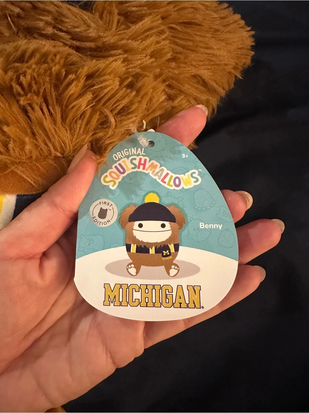 NWT- Squishmallows Benny Wolverine